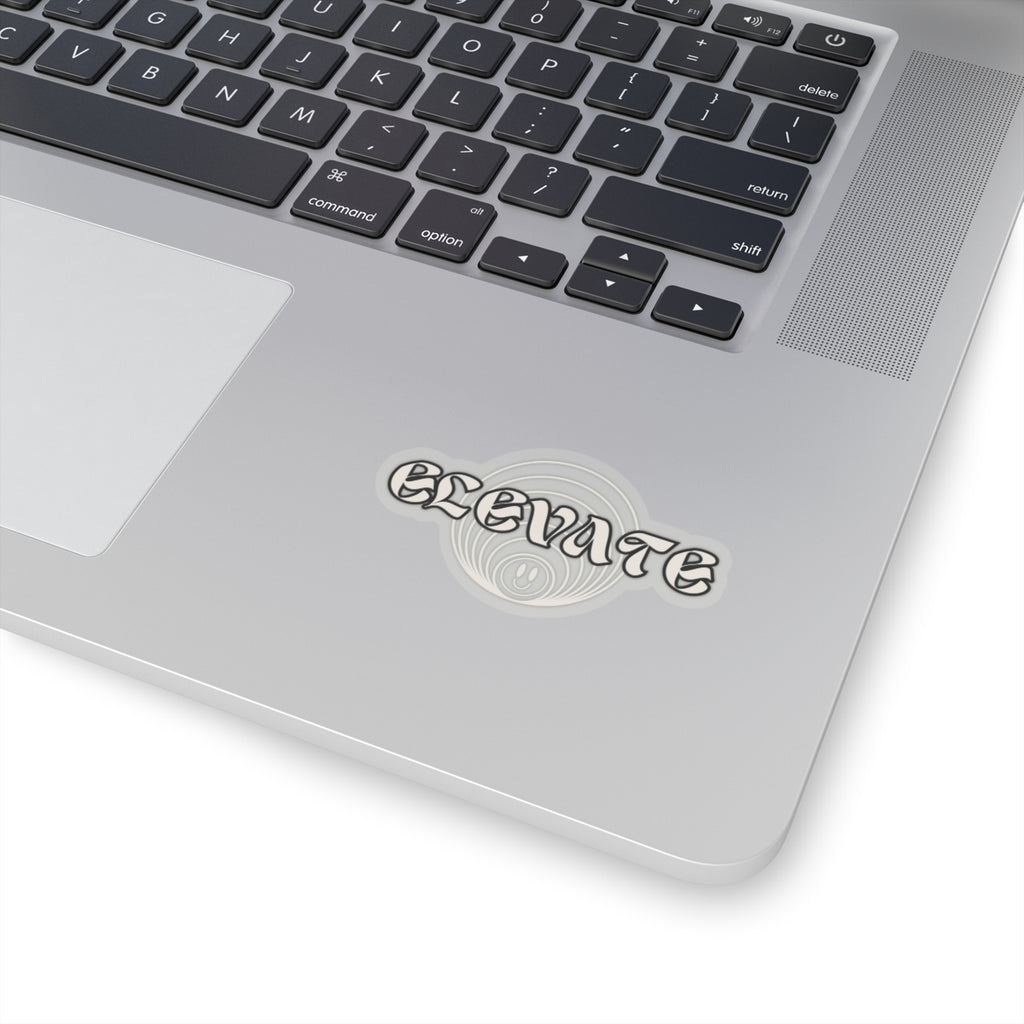 Elevate Kiss-Cut Stickers, Motivational Laptop Decals, Positive Affirmation Stickers, Custom Vinyl Stickers, Eco-Friendly Decor