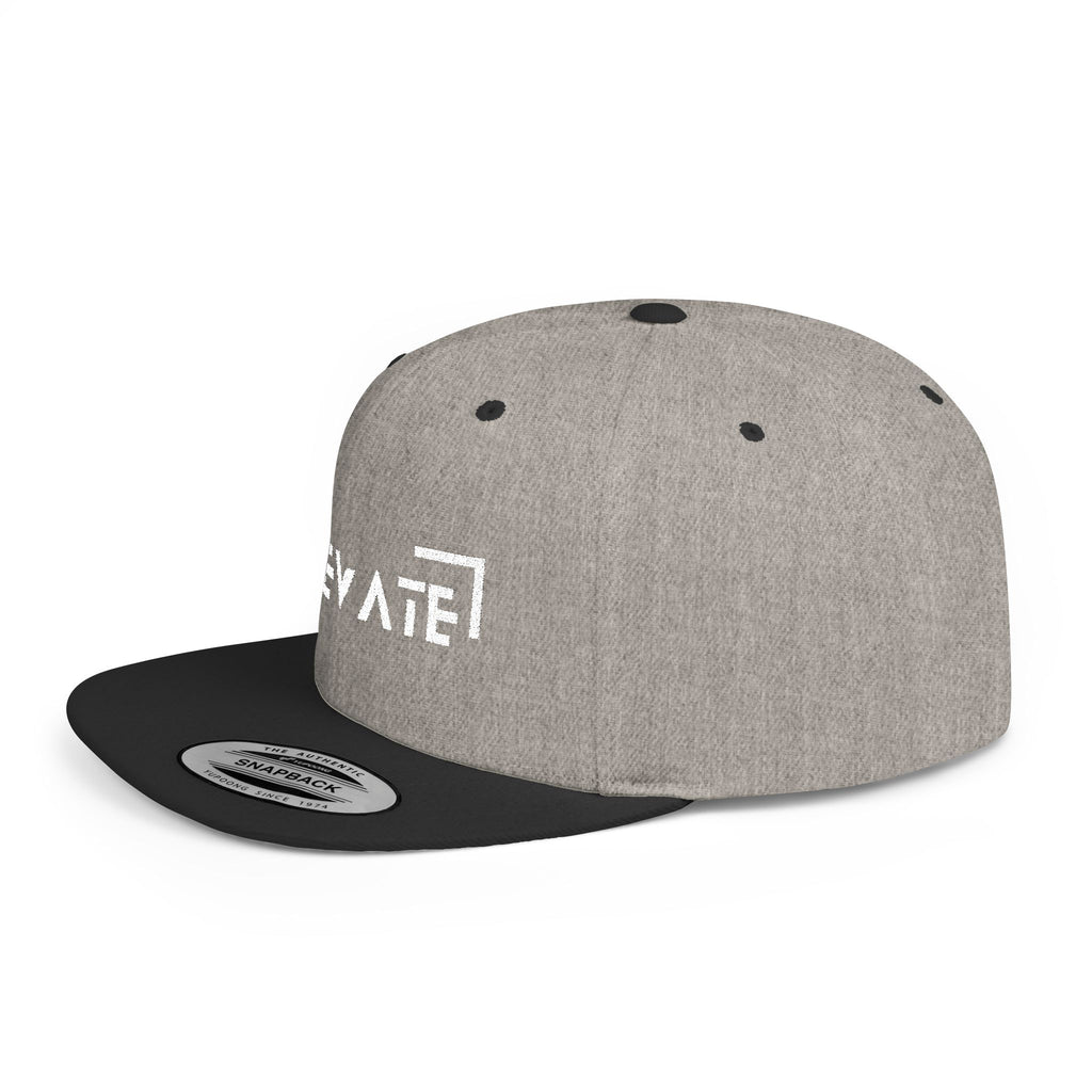 Elevate Flat Bill Snapback Cap - Stylish Streetwear for Everyday Adventures