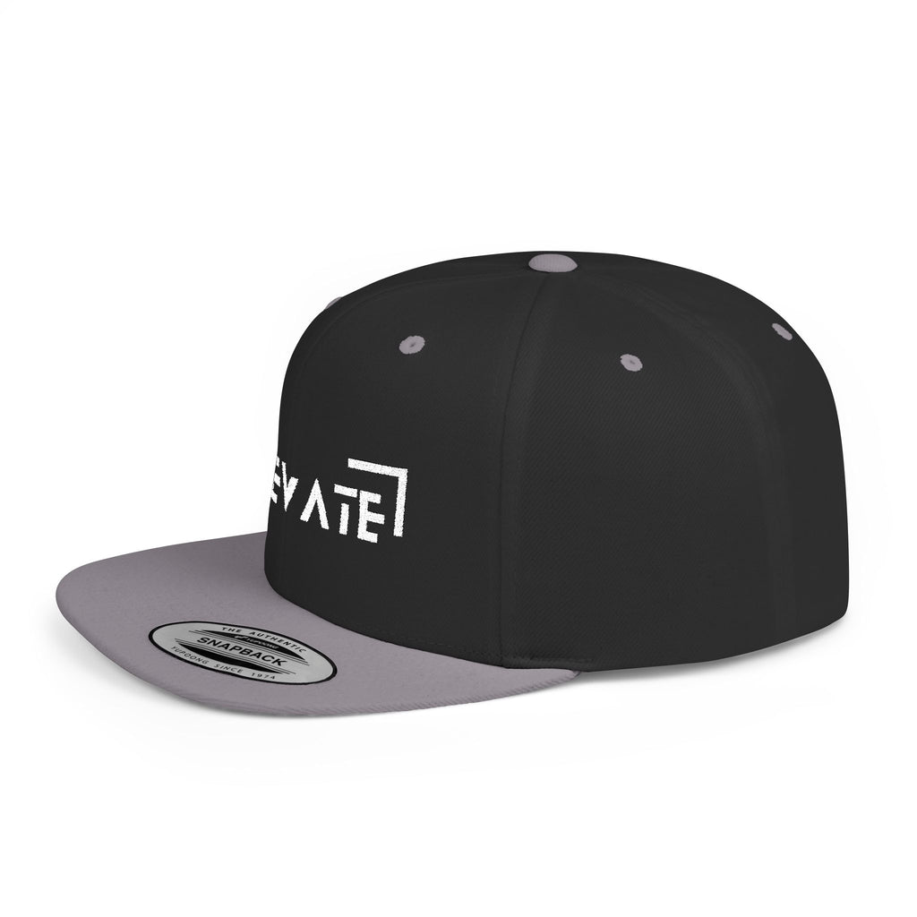 Elevate Flat Bill Snapback Cap - Stylish Streetwear for Everyday Adventures