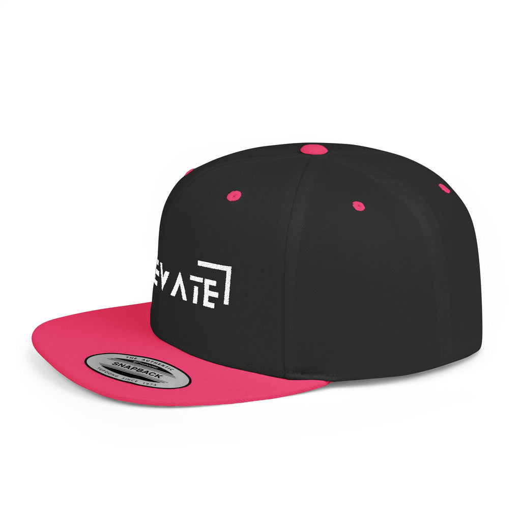 Elevate Flat Bill Snapback Cap - Stylish Streetwear for Everyday Adventures