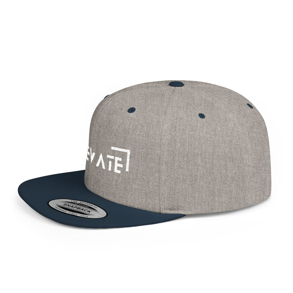 Elevate Flat Bill Snapback Cap - Stylish Streetwear for Everyday Adventures