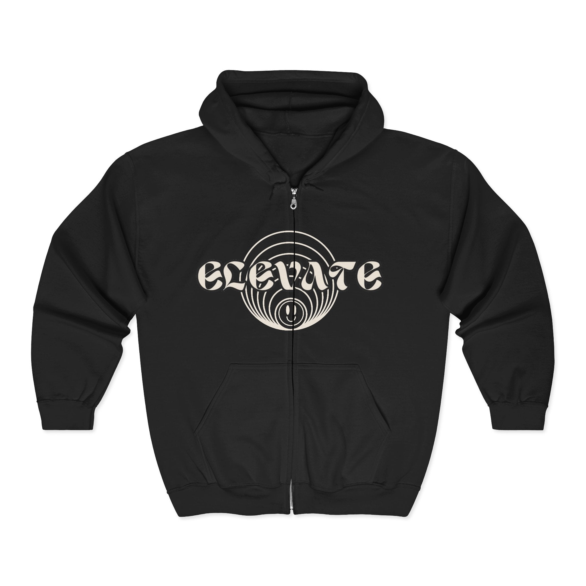 Elevate Unisex Heavy Blend™ Zip Hoodie, Cozy Jacket for Chilly Days, Motivational Sweatshirt, Perfect Gift for Spirituality & Positivity,