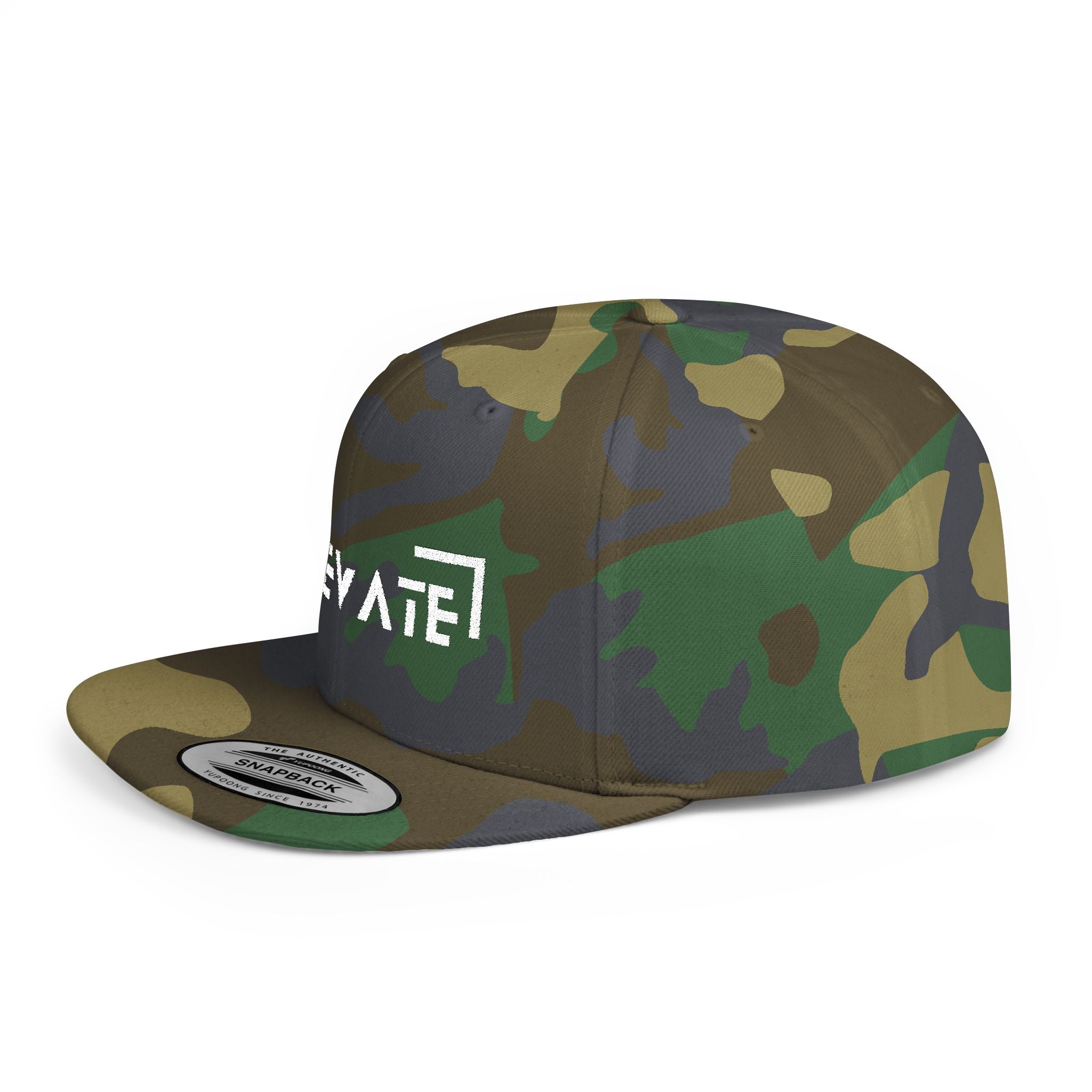 Elevate Flat Bill Snapback Cap - Stylish Streetwear for Everyday Adventures
