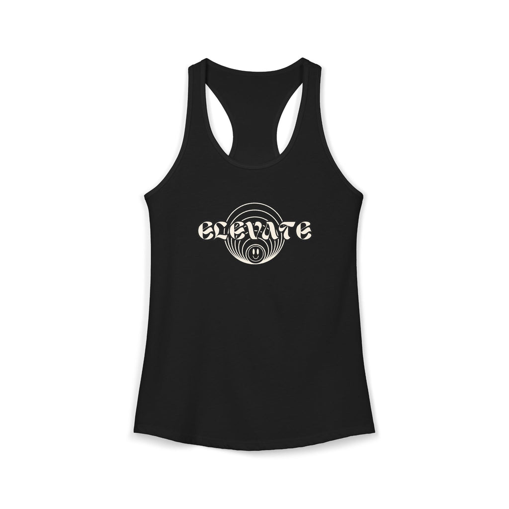 Elevate Racerback Tank, Motivational Workout Top, Gym Apparel, Fitness Gift, Women's Activewear, Casual Summer Shirt