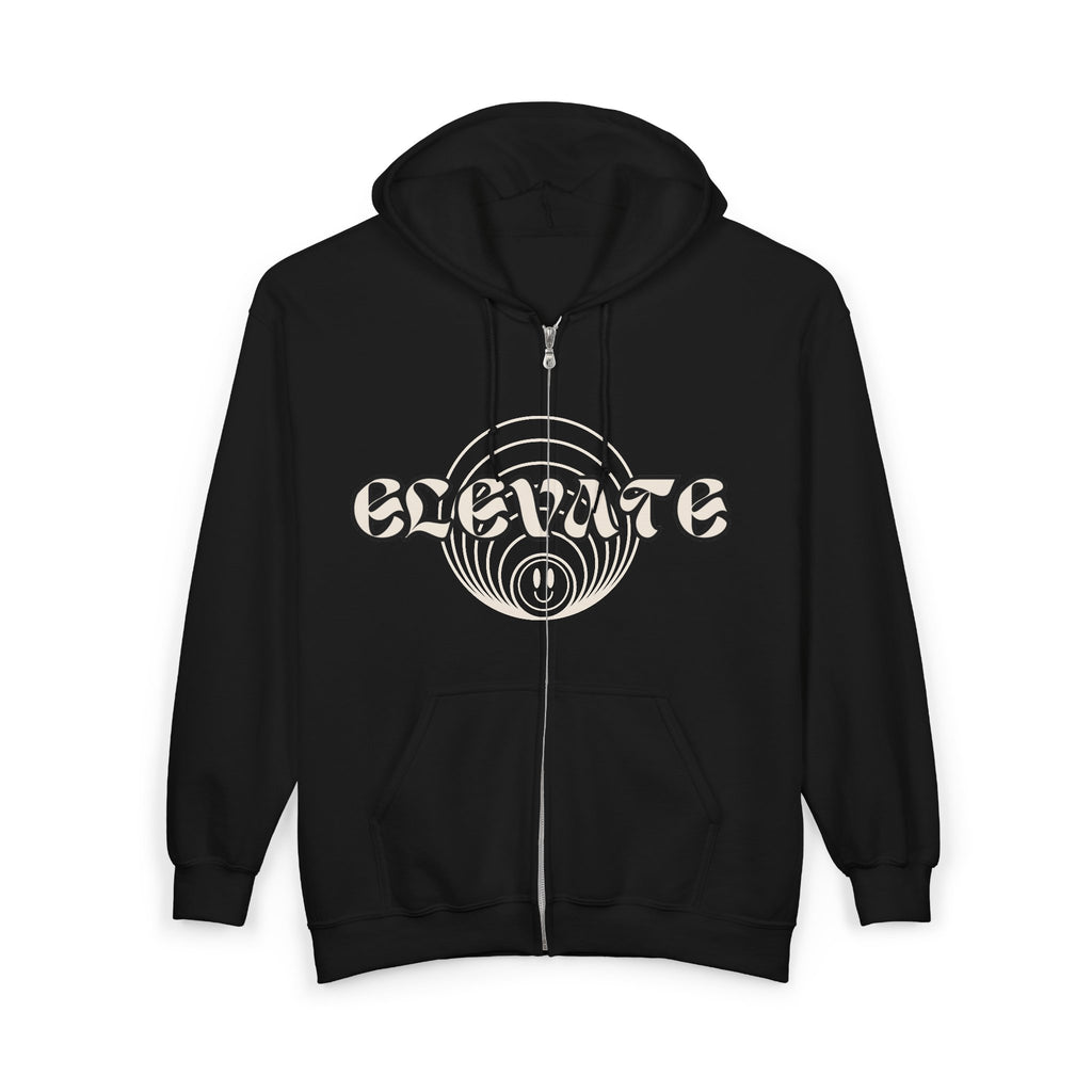Elevate Unisex Heavy Blend™ Zip Hoodie, Cozy Jacket for Chilly Days, Motivational Sweatshirt, Perfect Gift for Spirituality & Positivity,