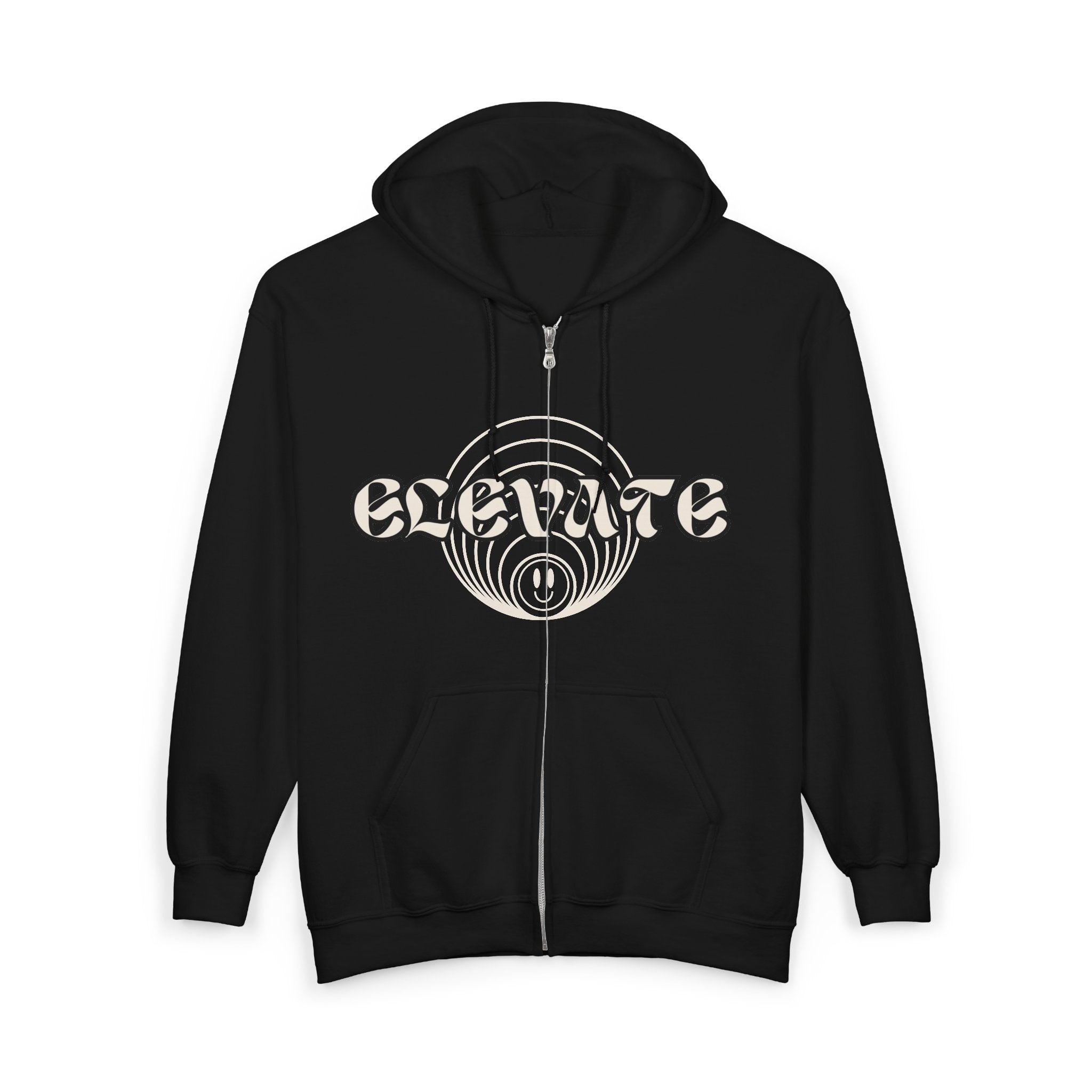 Elevate Unisex Heavy Blend™ Zip Hoodie, Cozy Jacket for Chilly Days, Motivational Sweatshirt, Perfect Gift for Spirituality & Positivity,