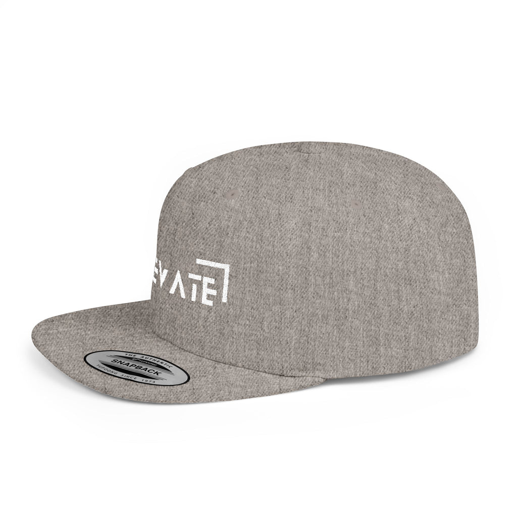 Elevate Flat Bill Snapback Cap - Stylish Streetwear for Everyday Adventures