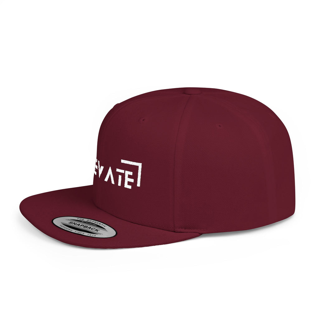 Elevate Flat Bill Snapback Cap - Stylish Streetwear for Everyday Adventures