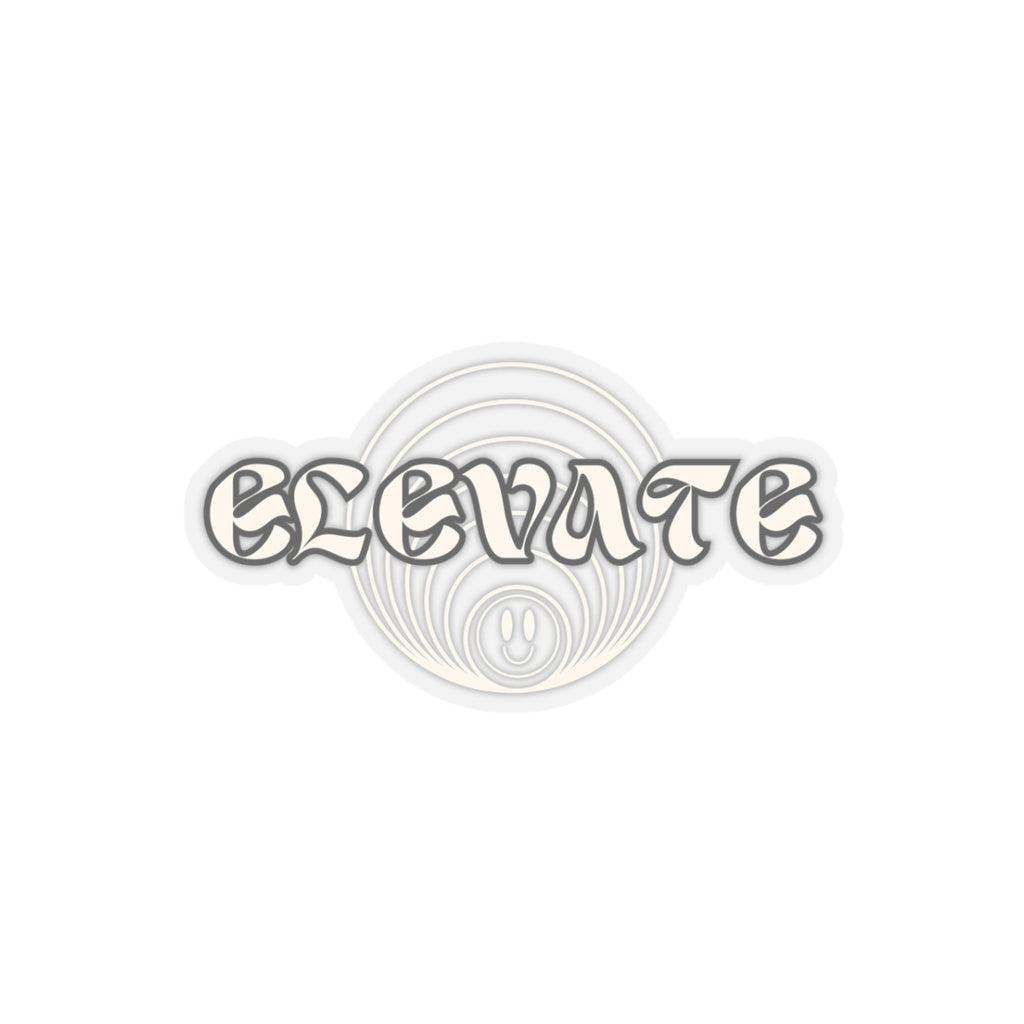Elevate Kiss-Cut Stickers, Motivational Laptop Decals, Positive Affirmation Stickers, Custom Vinyl Stickers, Eco-Friendly Decor