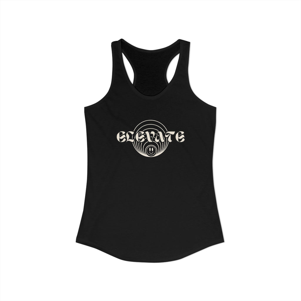 Elevate Racerback Tank, Motivational Workout Top, Gym Apparel, Fitness Gift, Women's Activewear, Casual Summer Shirt